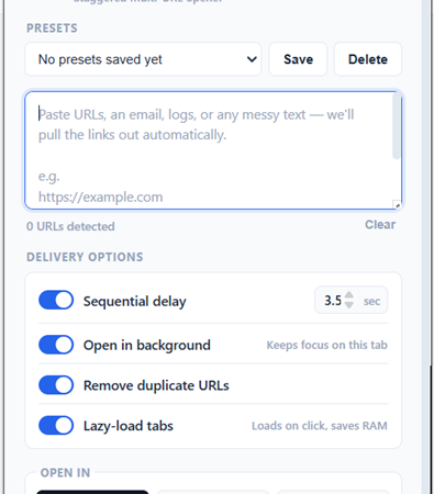 Ownyu Openmore: Staggered Multi-URL Opener